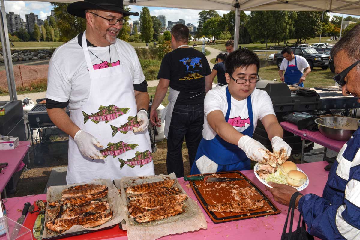 'Think Pink' w/ <a href="/thefishcounter/">The Fish Counter</a> (Chef Robert Clark) &amp; Chef <a href="/ronshewchuk/">Ron Shewchuk</a> on <a href="/GlobalBC/">Global BC</a> Morning News tomorrow at 8:35 am!