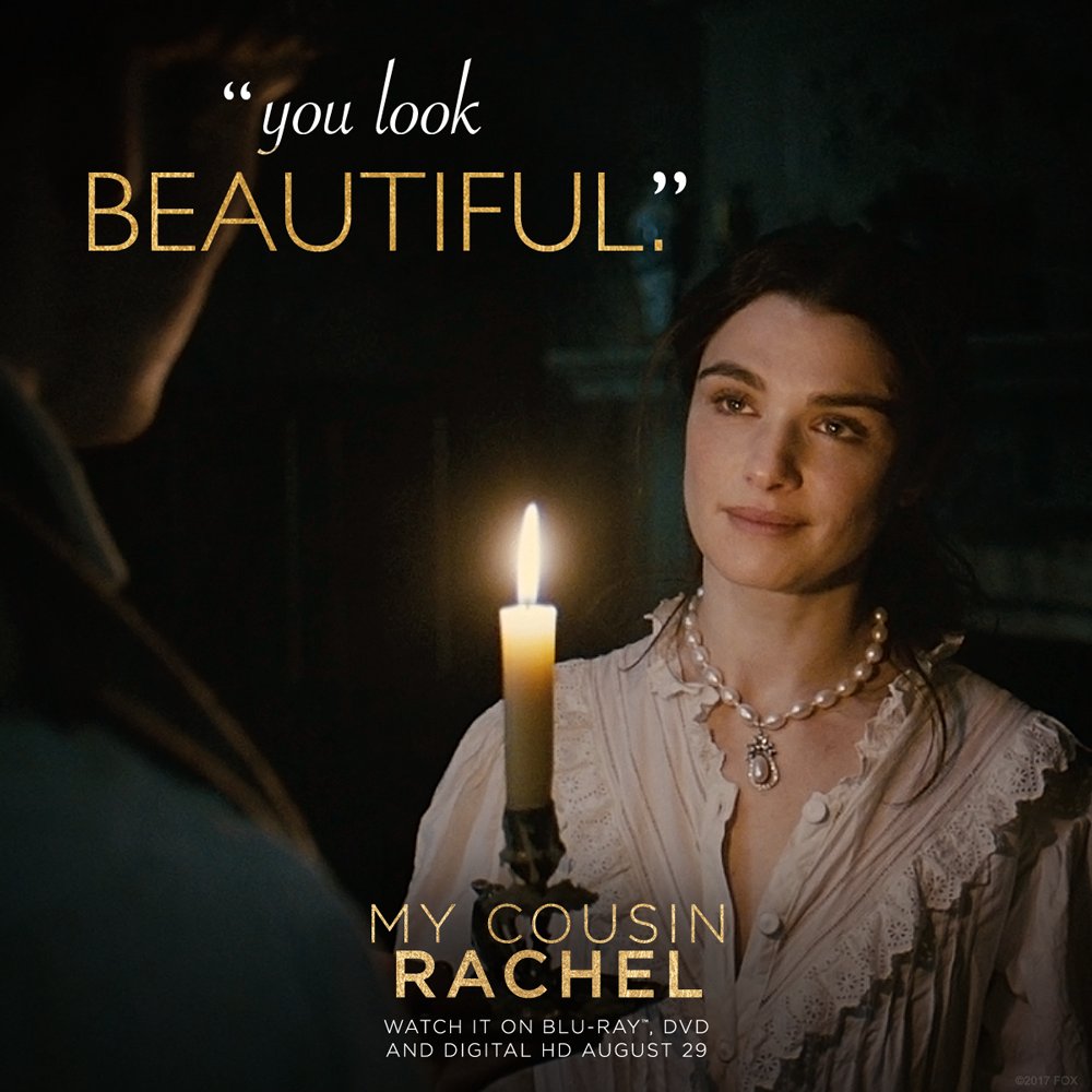 Rachel Weisz is stunning in #MyCousinRachel. Available on Blu-ray, DVD and Digital HD Tuesday. bit.ly/MCRiTunes