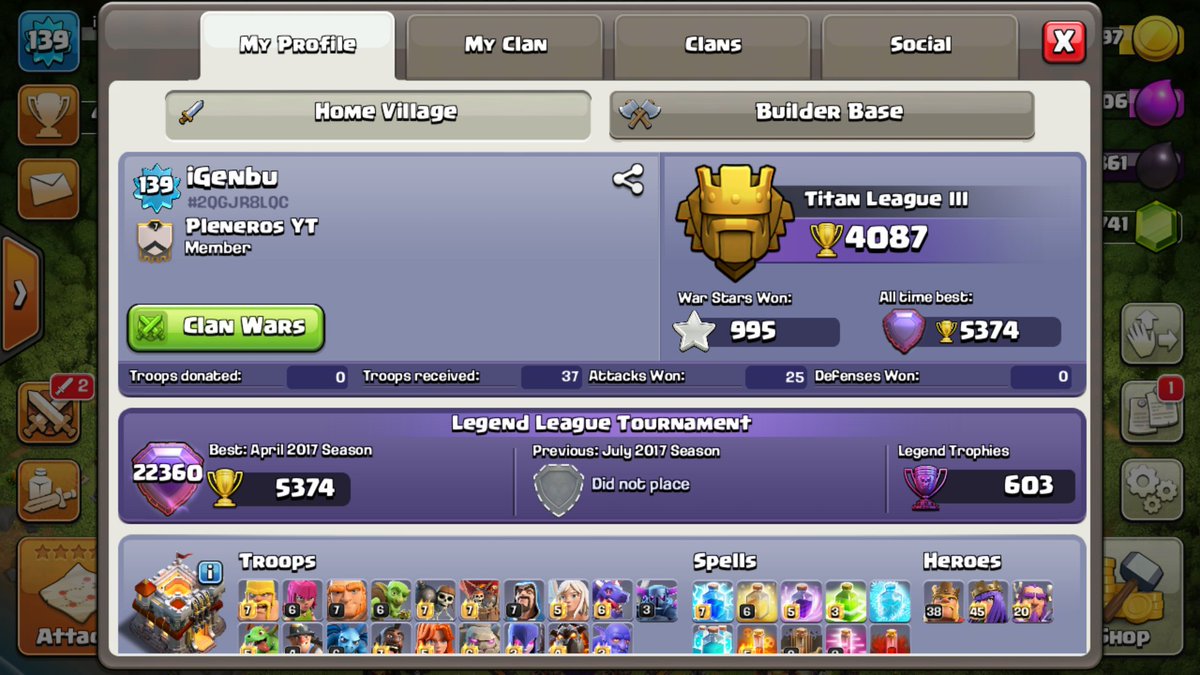 _iGenbu's tweet photo. 🔝A solo 5 estrellas de las 1000❗

Muchas guerras, muchos clanes, y mi propia casa donde duermen mis cuentas...

@warclanmalasa 
#warscoming https://t.co/i9tuCaWW0p