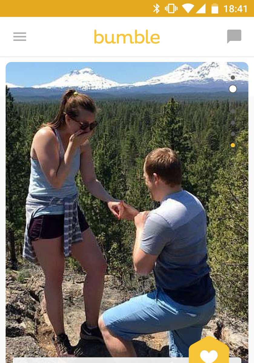 Chaplain_Asa's tweet photo. Not sure how good idea it is to have your previous engagement on a dating app. #whyohwhy #Bumble https://t.co/9diw2pdk8e