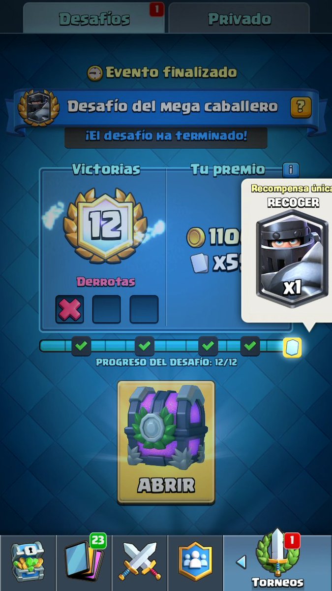 RaulMaxmen's tweet photo. CHICOS HOY FUE UN GRAN DIA !!! E GANADO EL DESAFIO DEL MEGA-CABALLERO 😃😃😃 Y ME REGALAN UN MAGO ELECTRICO EN EL COFRE 😍 QUE MAS PUEDO PEDIR https://t.co/vnVZ0eTVwq