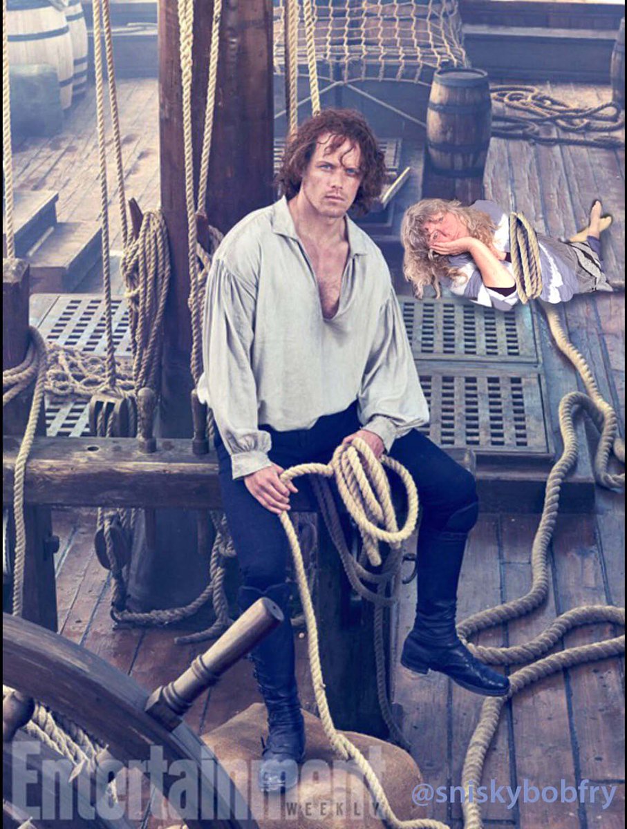 sniskybobfry's tweet photo. He doesn't actually need the rope, but if it makes him feel better. . . #CaptiveAgain #FeelingTiedUp #OutrageousOutlander https://t.co/vjeJW01Pxb