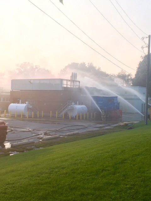 _markberney's tweet photo. While @TwpofScugog firefighters were battling a rooftop fire @Lakeridge_Health_Port_Perry staff put their emergency plan to work. Well done https://t.co/zbNAUi2CQW