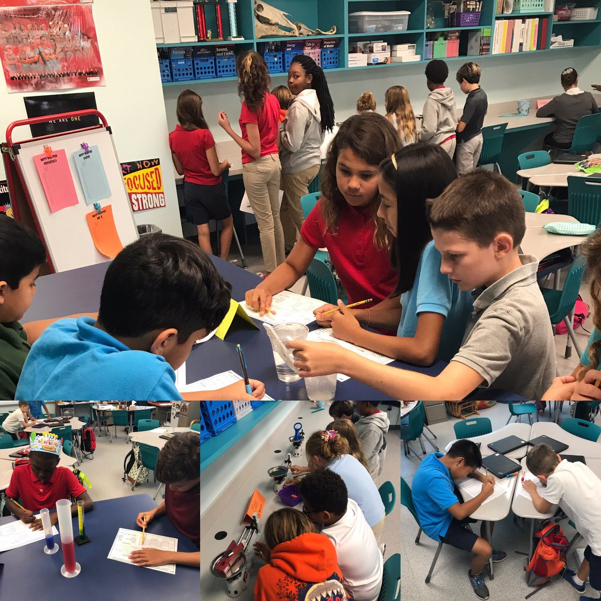MrKolesnik's tweet photo. #fifthgrade learning about the importance of precise measurements in science. #howBESlearns @Beachland_ES @IRCSchools https://t.co/8ZZ7yqkXnj