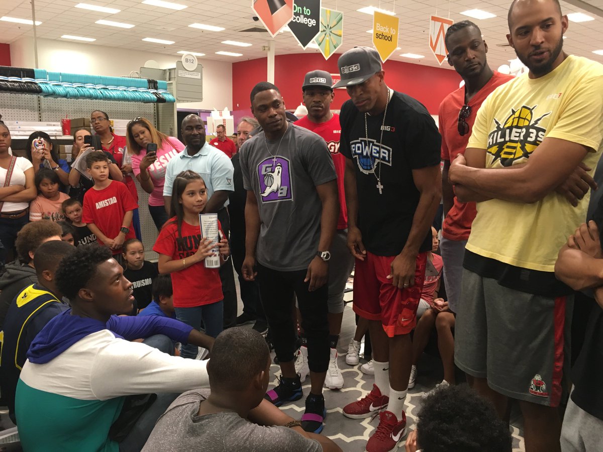 AWESOME #BIG3inLV event as players participated in Target's national read along program w/ Legends Shooting for Peace. #Target #DoUrPart