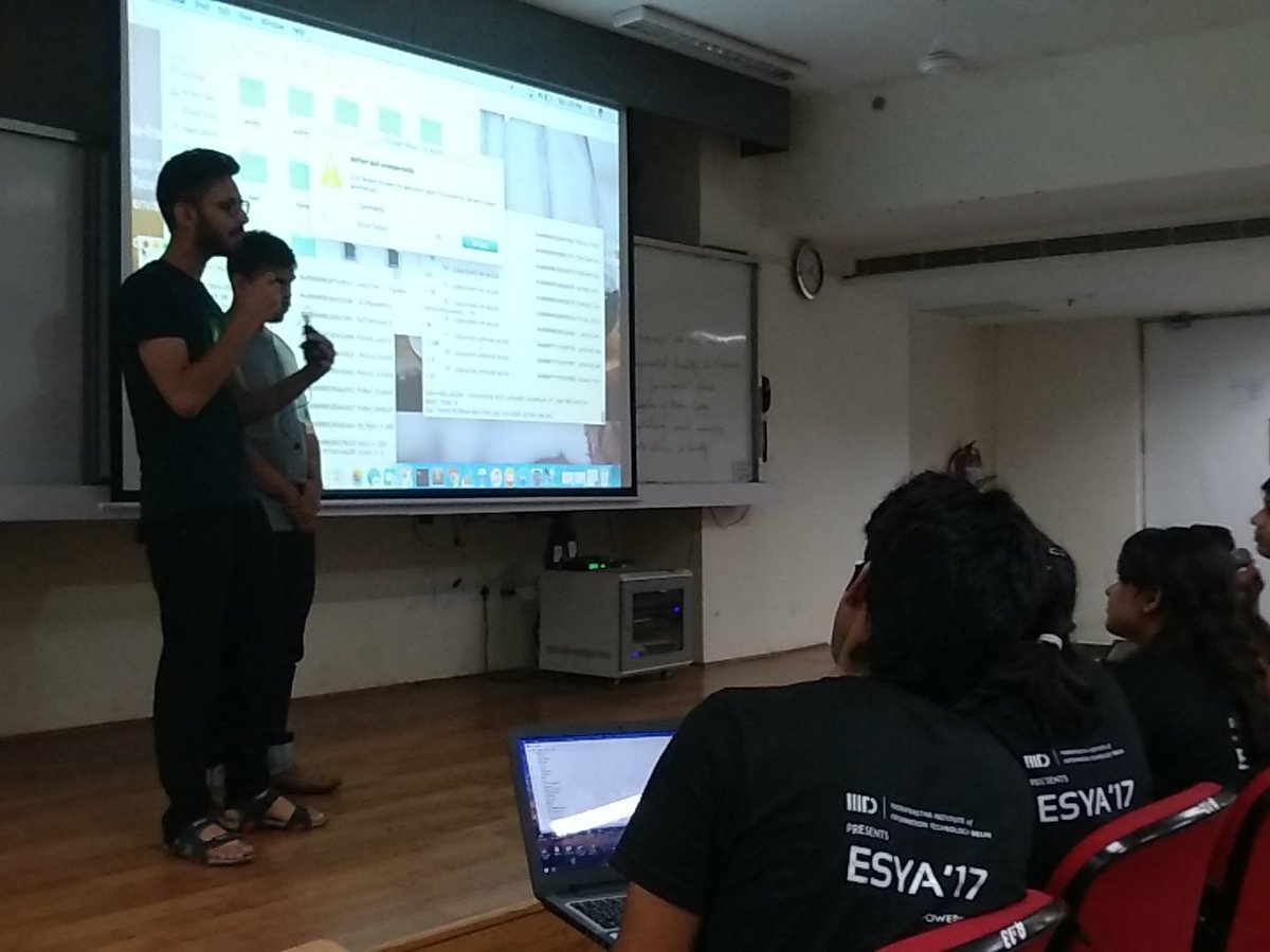 HackIIITD17's tweet photo. Team #9 Face recognition idea explained brilliantly! https://t.co/gjvspem2rh