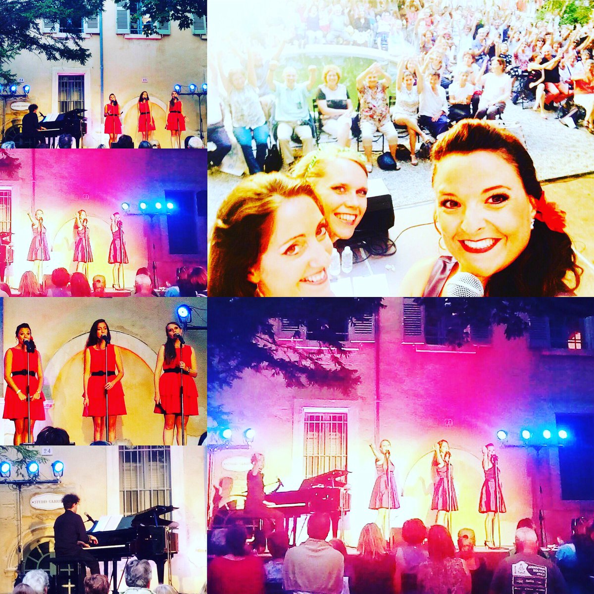 SwingCocktElles's tweet photo. Presque 1000 spectateurs dans la Cour des Poissons d'Aix-en-Provence pour nos 2 concerts dans le cadre du festival Musique dans la rue. https://t.co/gAAl4o526e