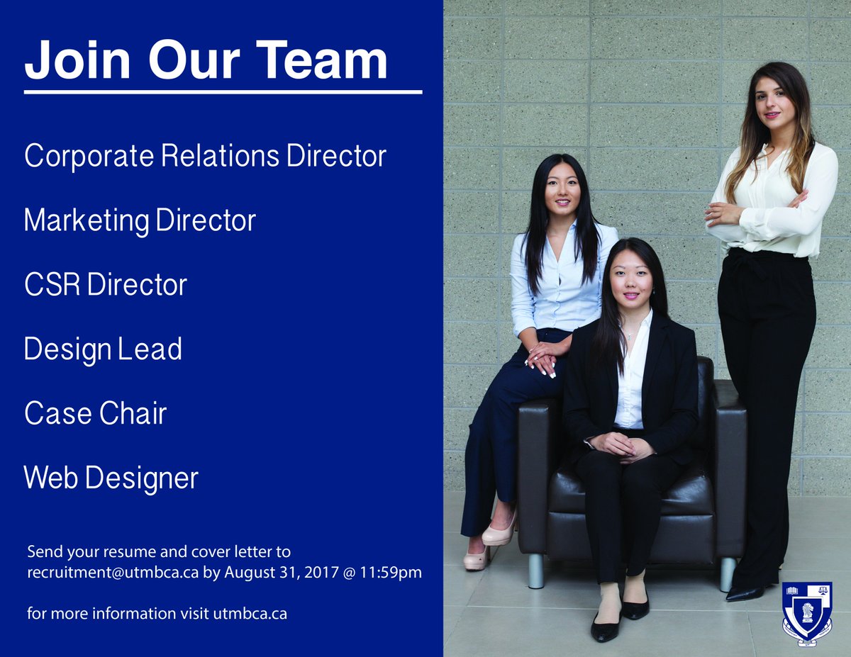 utmbca's tweet photo. Are you interested in joining our executive team ? Fill out this form https://t.co/WlAWco7Mgw and send us your Resume/CL by August 31st ! https://t.co/jReHO1kX66