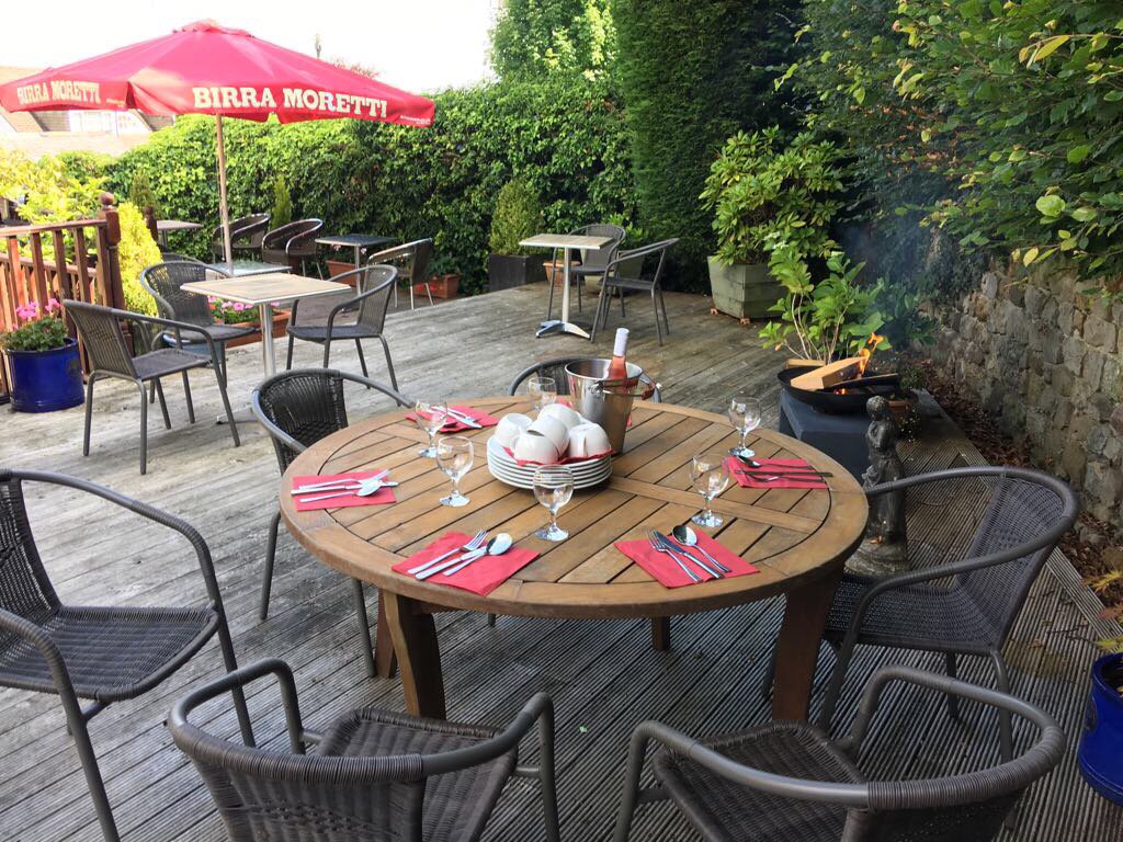 A great weekend for a drink on our secluded terrace, open from 12 noon Saturday and Sunday