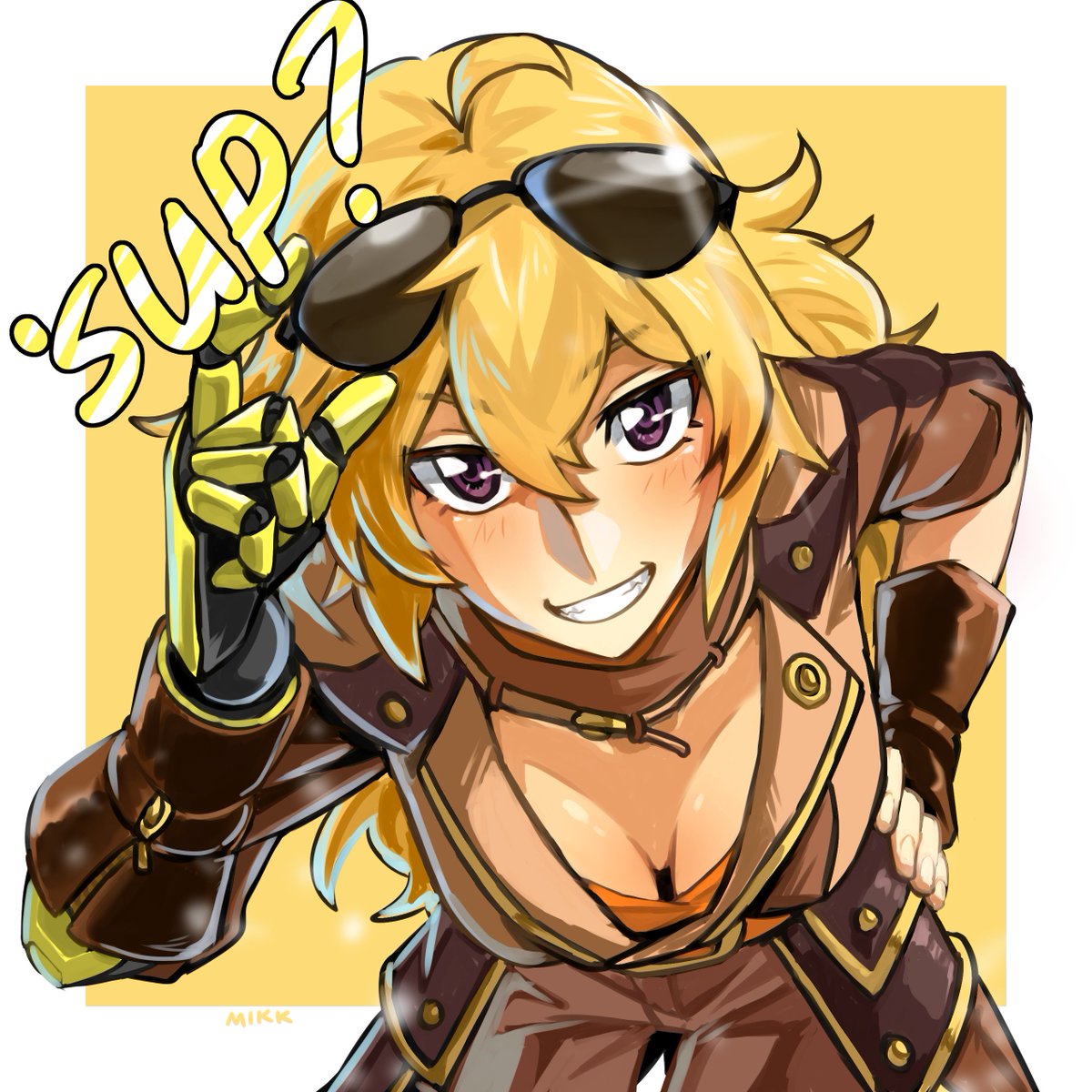MikkuSushi's tweet photo. How's it Yangin'? #RWBY #YangXiaoLong #roosterteeth #fanart https://t.co/pvEGO1CBpv