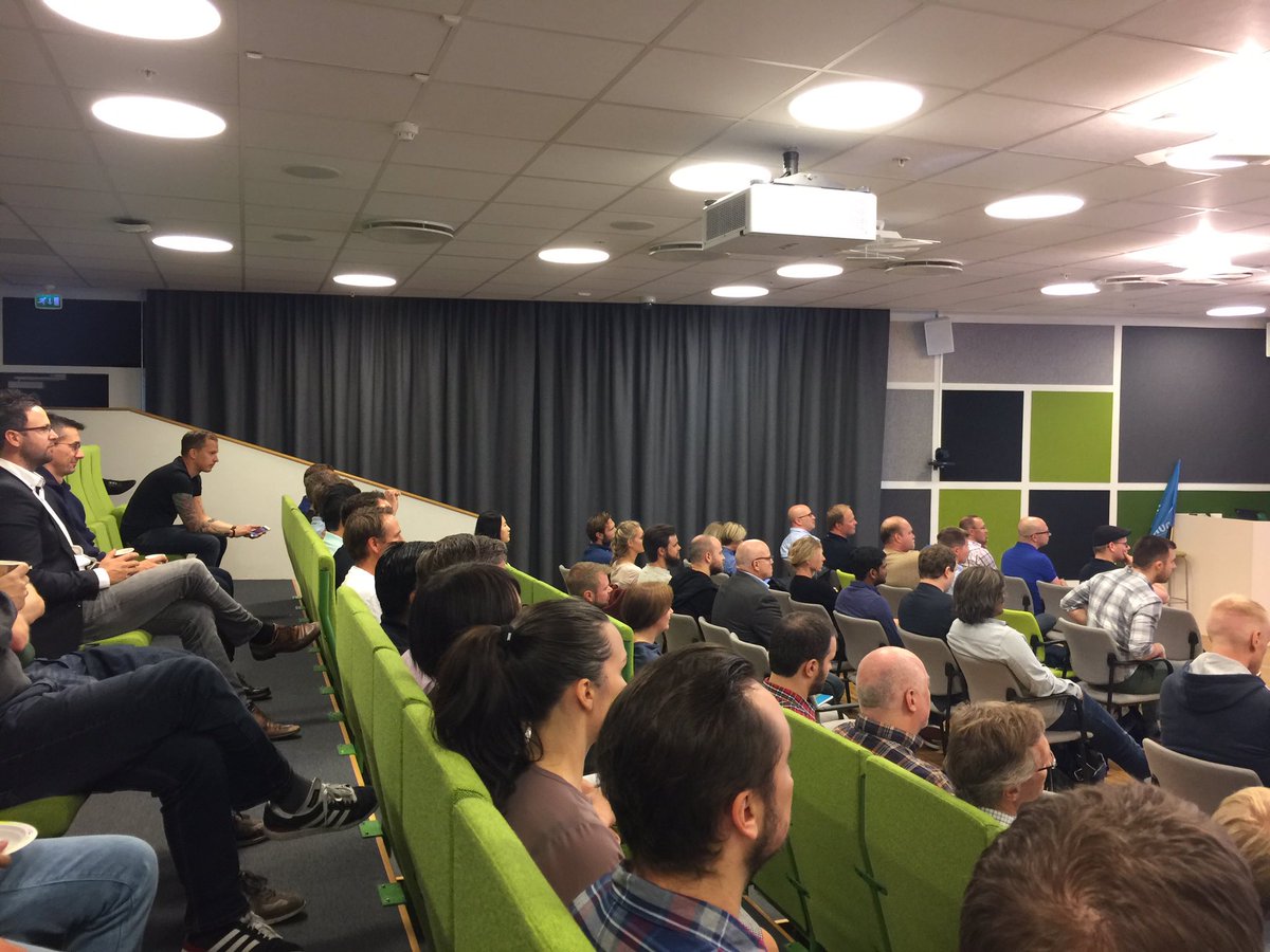 brsk's tweet photo. #CRMSaturday has been started in Microsoft office in Oslo @mwnsco https://t.co/X8ZHZy6KbY