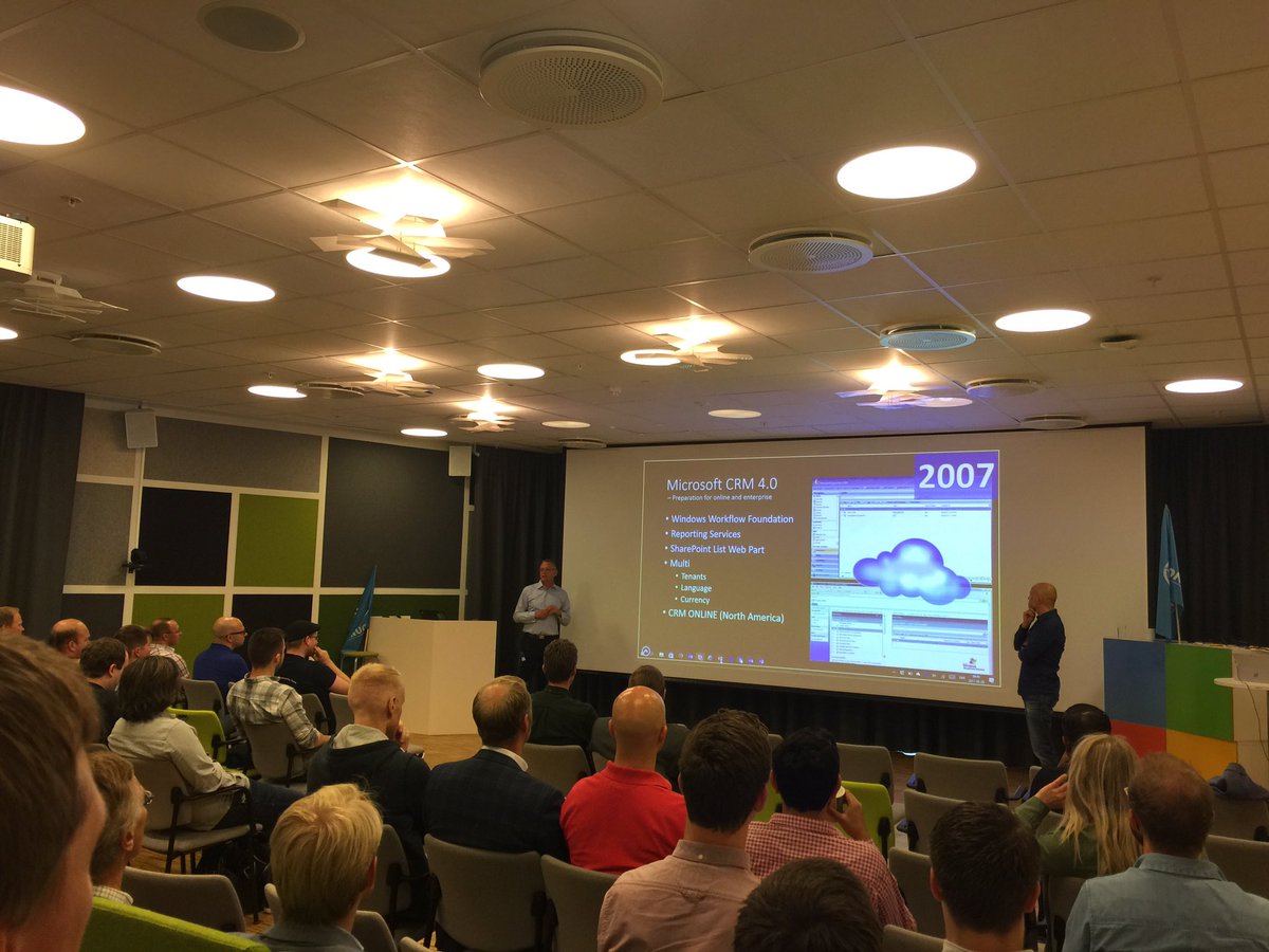 brsk's tweet photo. #CRMSaturday has been started in Microsoft office in Oslo @mwnsco https://t.co/X8ZHZy6KbY