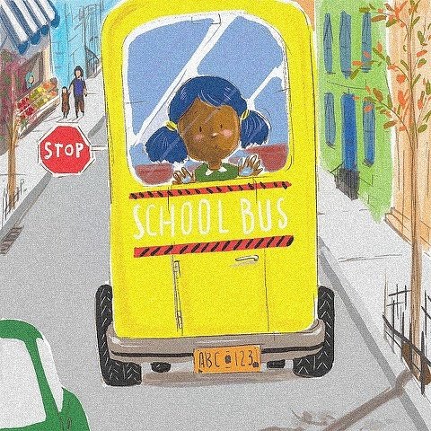 lynnorbontigao's tweet photo. A #buttercup schoolbus 4 this week's #colour_collective School's about to start #kidlitart #scbwinj #dailydoodleseries #lynnorb #schooltimeπ https://t.co/PHSK9dvbED