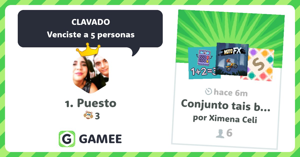 ITrivio's tweet photo. I rock this #GameeBattle! Let’s see if you can take my crown: https://t.co/d4AMqo70mh! @gameeapp https://t.co/CtSe7wj0v3