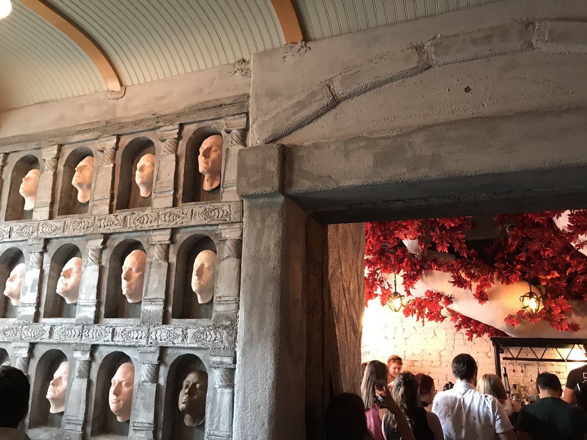MarcusAlzona's tweet photo. First of My Name - on the #IronThrone at the #GameOfThrones Pub in Washington DC with Dragons π #GoT #RedKeep #HouseOfBlackAndWhite #GOTPUB https://t.co/FHJ7D9u082
