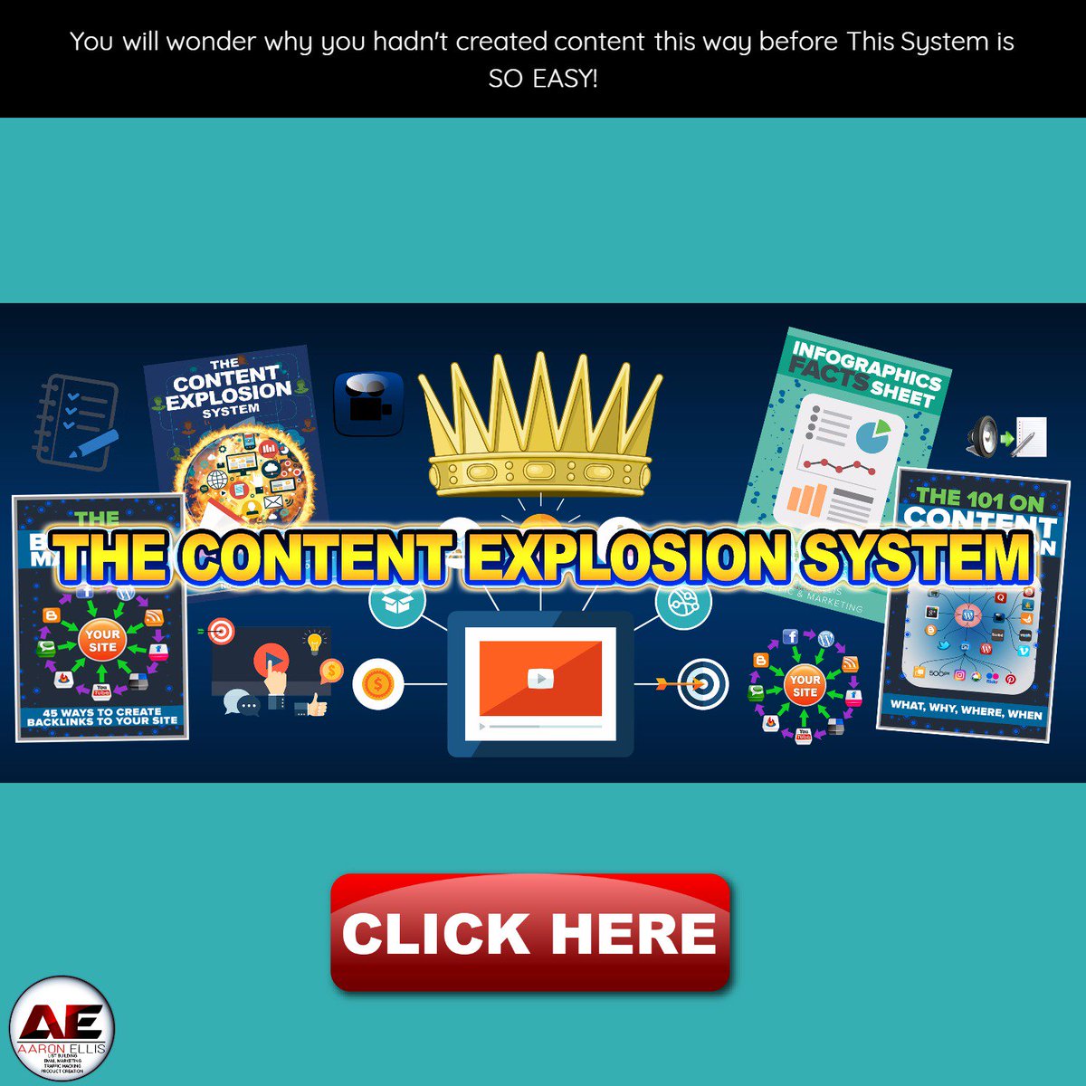 theaaronellis's tweet photo. Create One Piece of Awesome Content Turn it into 100’s of Unique Posts Without Spinning Text #contentexplosion https://t.co/4HucGZNCtS https://t.co/H9ZQ2M0xhV