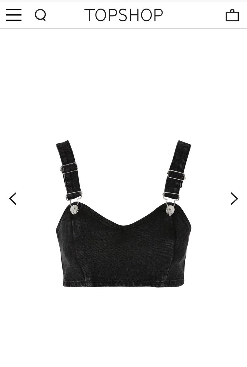 you can find this black denim buckle bralet that Chrissy wore at the Leeds Festival from Topshop!
m.us.topshop.com/en/tsus/produc…