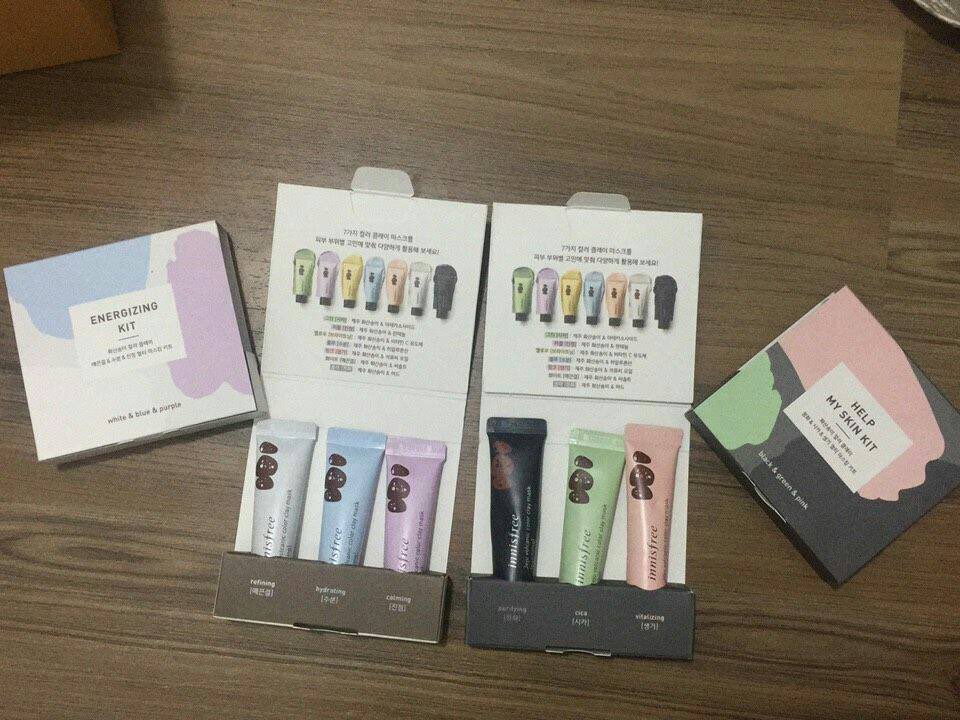 ShopYUVIP's tweet photo. 💐#พร้อมส่ง #innisfree Jeju Volcanic Color Clay Mask Kit 10ml. 
ดำ เขียว ชม = เหลือ 50
ขาง ฟ้า ม่วง = เหลือ 30
❣️ #YUinstock https://t.co/azv6IxRZJg