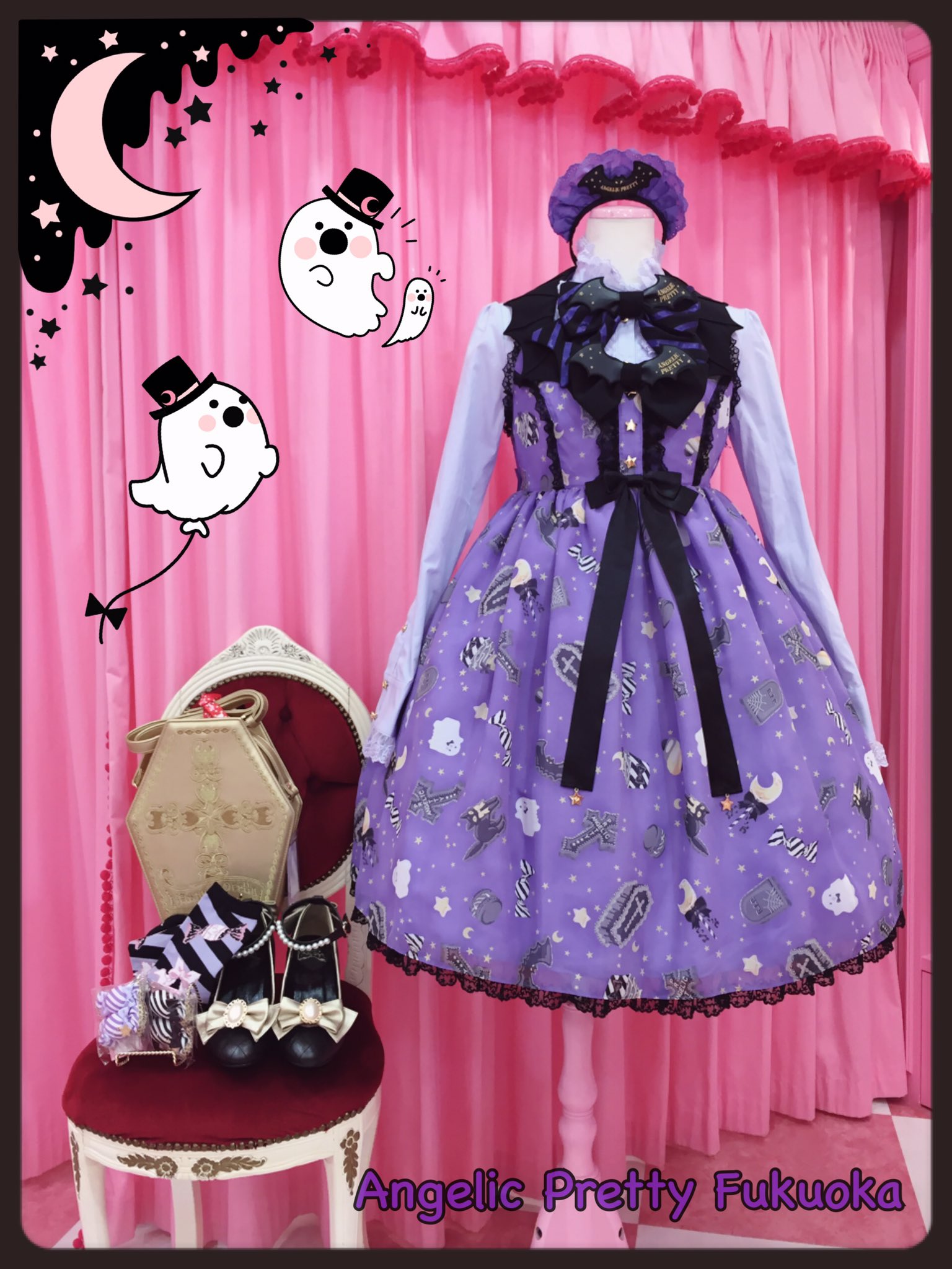 Angelic Pretty きまぐれcatベレー ラベンダー Angelic Pretty きまぐれcatベレー ラベンダー