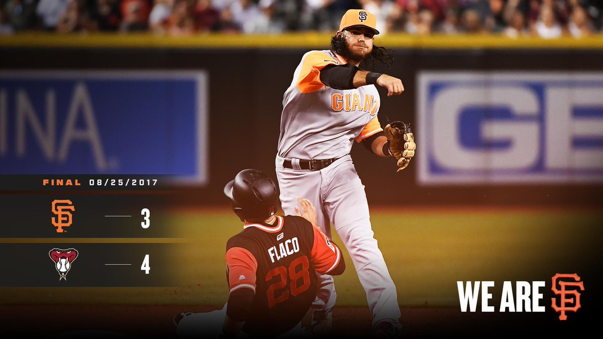 RECAP: BCraw collects three hits and scores twice as #SFGiants come up short in Arizona. atmlb.com/2vpHO7o https://t.co/ebXEQOs9ej
