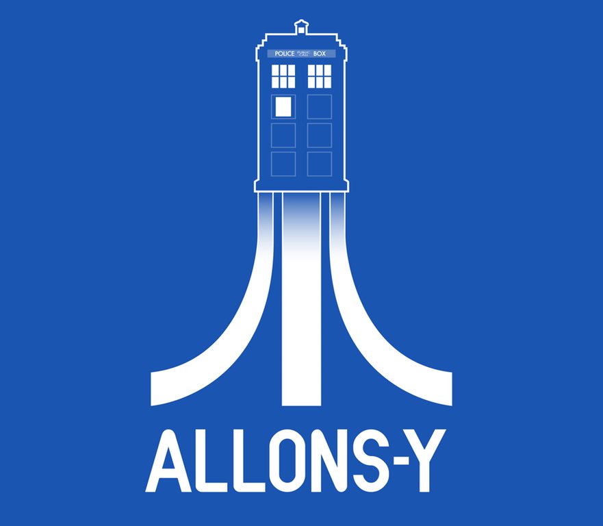 TARDIS / ATARI logo mashup!
