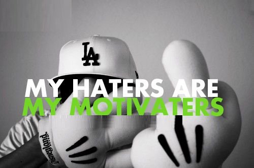 SmileSwag6's tweet photo. my #haters are my #motivaters https://t.co/Uuw3uRkYOa