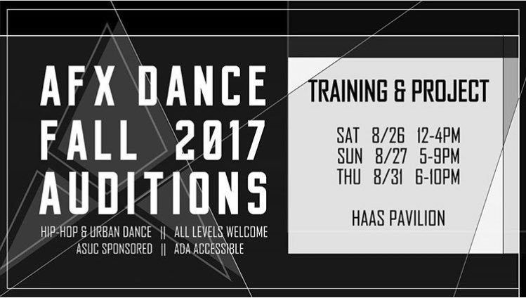 OneCollectiveDT's tweet photo. ‼️AUDITION ALERT‼️ If you can make it out to Berkeley come catch AFX Auditions!!! #OCSupport #NorCalDanceCommunity #norcaldancefam https://t.co/wgCdWM3ZES
