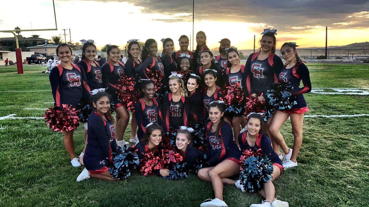 CitrusHillCheer's tweet photo. Varsity supporting our boys out in Barstow!!!!!! Took that W!!!!!! Great job pumping up the crowd ladies!!!!!!! https://t.co/Vki08WEhqs