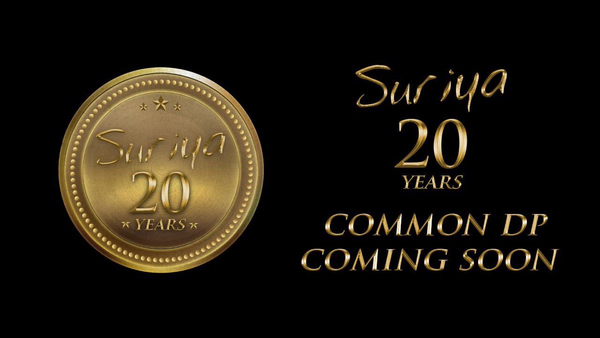 Surriya037's tweet photo. #20yearsofSURIYAismCDP Coming Soon..!! Design @VigneshShivN Anna any spl logo in sep 6 for #20yearsofSuriya
@Suriya_offl @rajsekarpandian https://t.co/AGwWuUMN7F