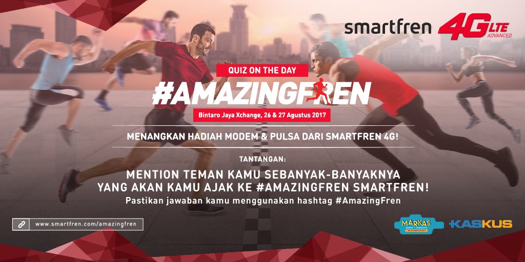 smartfrenworld's tweet photo. Langsung aja mention teman kamu, pakai hashtag #AmazingFren Smartfren. tweet sebanyak mungkin yuk, siapa tahu kamu beruntung! #BaruTahuKan https://t.co/LMpcG73s4O