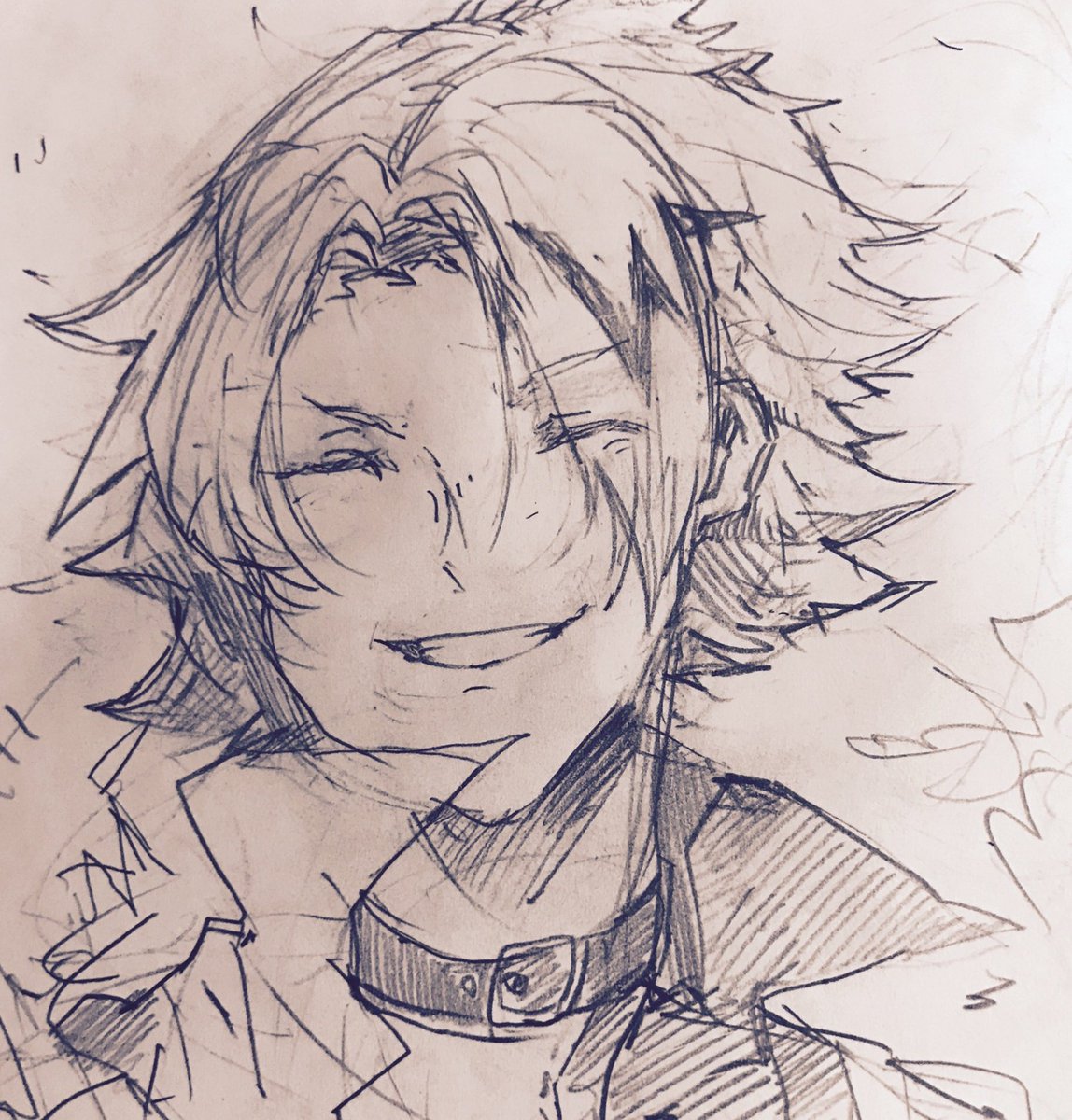 上鳴くん落書き 
