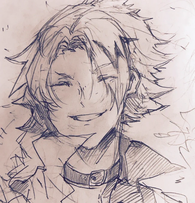 上鳴くん落書き 