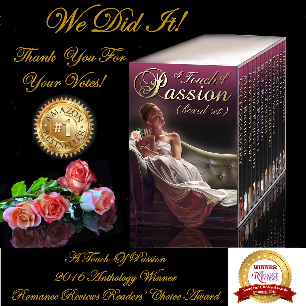 KissedByFate2's tweet image. THANK YOU FOR YOUR VOTES!!
✰A TOUCH OF PASSION✰
WINNER TRR READERS' CHOICE AWARD!
#ASMSG 
theromancereviews.com/viewbooks.php?…