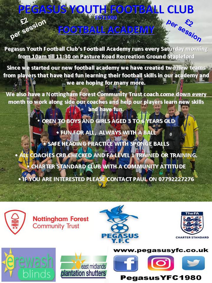 PegasusYFC1980's tweet photo. This Morning 10-11:30 Pasture Road Recreation Ground Stapleford. £2. Girls and Boys 3-6 years old.
#FTFH https://t.co/Rdb3xjYUQA