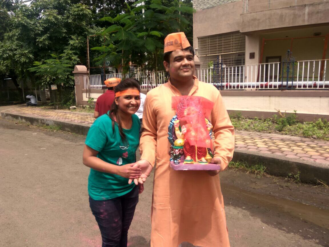 parietosh1's tweet photo. Bappa Arrived at Our Home & Office
#GanpatiBappaMorya #DigitalBappa https://t.co/NQDcn5KcrF