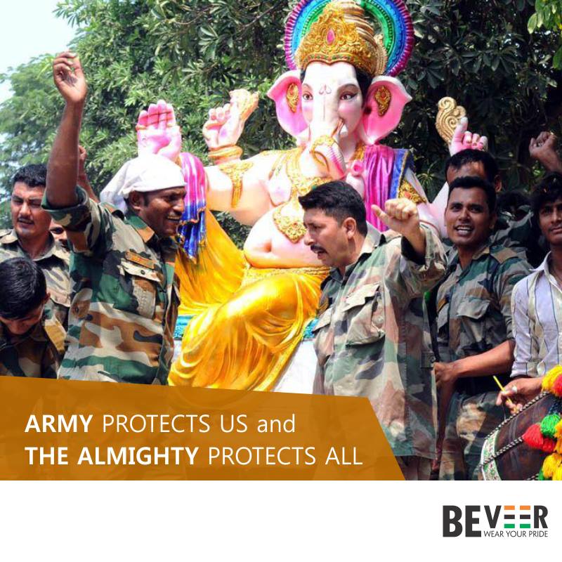 Manchhfull2desi's tweet photo. Wishing everyone a very Happy Ganesha Chaturthi.
Support our Indian Armed Forces. 
Shop BeVeer products here:
https://t.co/Af09jAJzHG https://t.co/3PGhvLjlxu