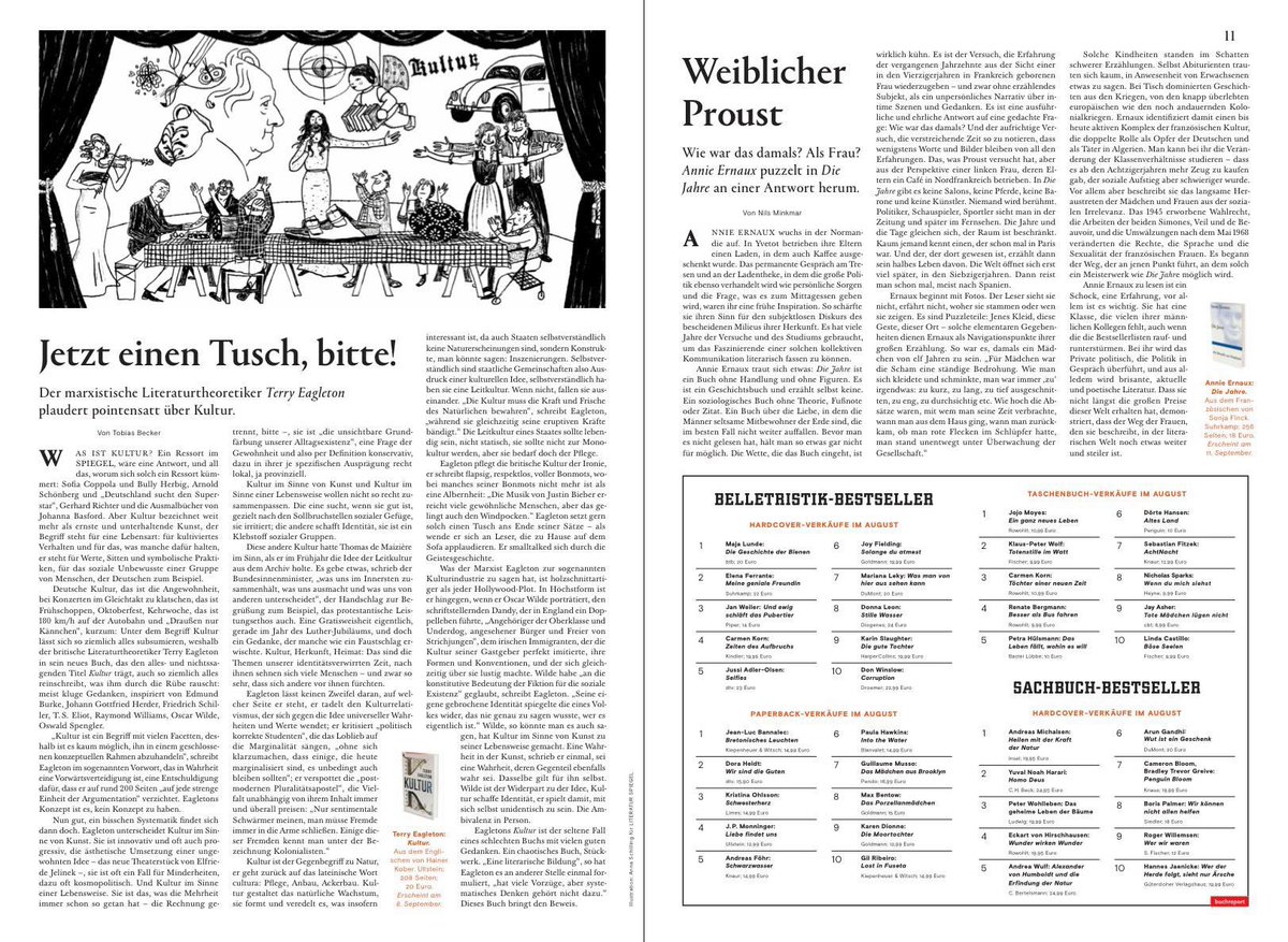 LIT_SPIEGEL's tweet photo. Unser neues Heft, heute als Beilage im @DerSPIEGEL. https://t.co/iOeOKr72dg