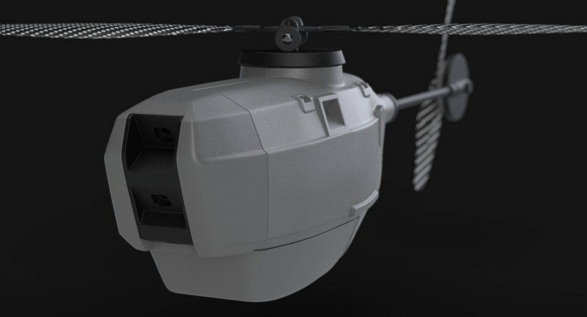 Fmj3D's tweet photo. Model of PD-100 Black Hornet. Made for sale on turbosquid: https://t.co/QsY9SW1lMi https://t.co/bVvgoRAkng