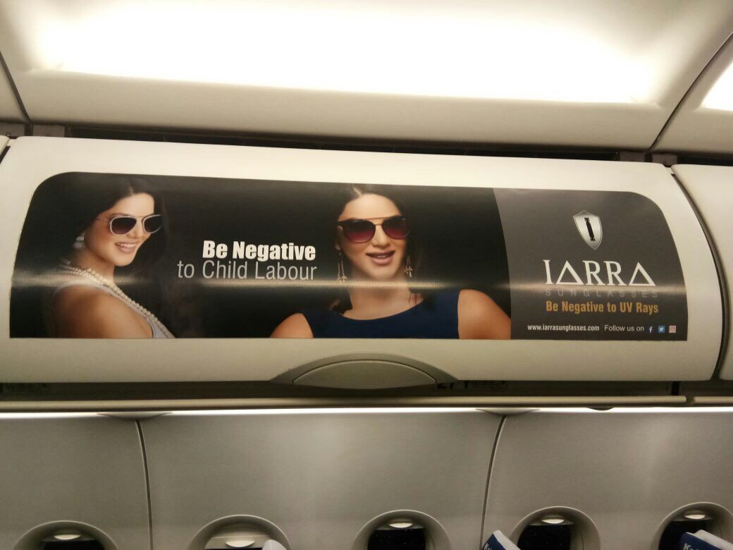 Atin_OOH's tweet photo. Different Shades of #IARRA on #GoAir. Branding on Overhead Bins gives a 360 Degree Vision. #VersatileMedia #HighRecall #InflightAdvertising https://t.co/txI9vBi4Df