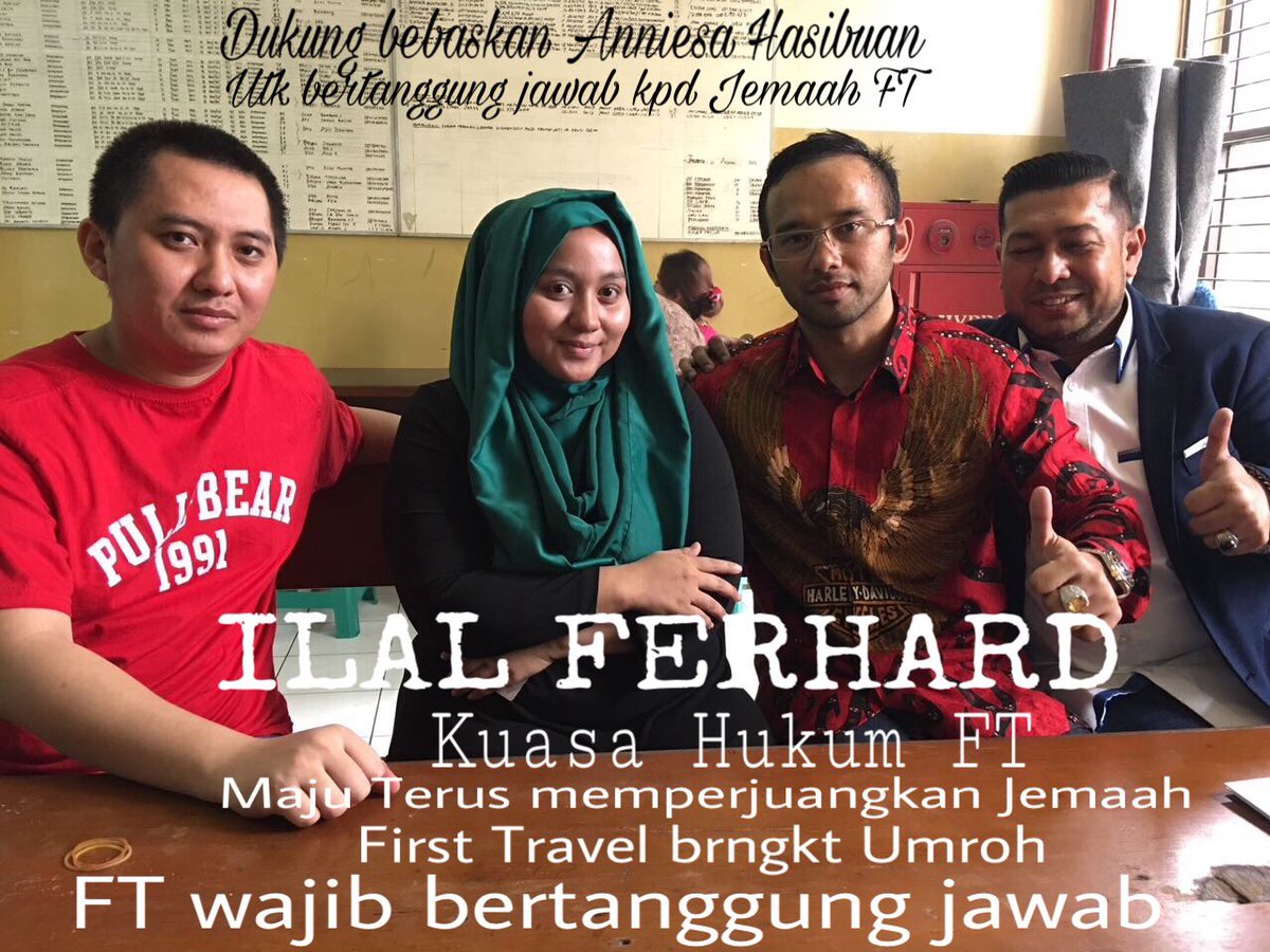 Mari dukung Bebaskan Anniesa Hasibuan agar bisa bertanggung jawab utk memberangkatkan Jemaah FT !!! #saveAnniesahasibuan