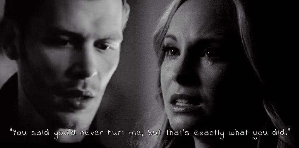 You can say what evet you want #KlausMikaelson,  But how many times you try to push me away i wont leave you ever!!!