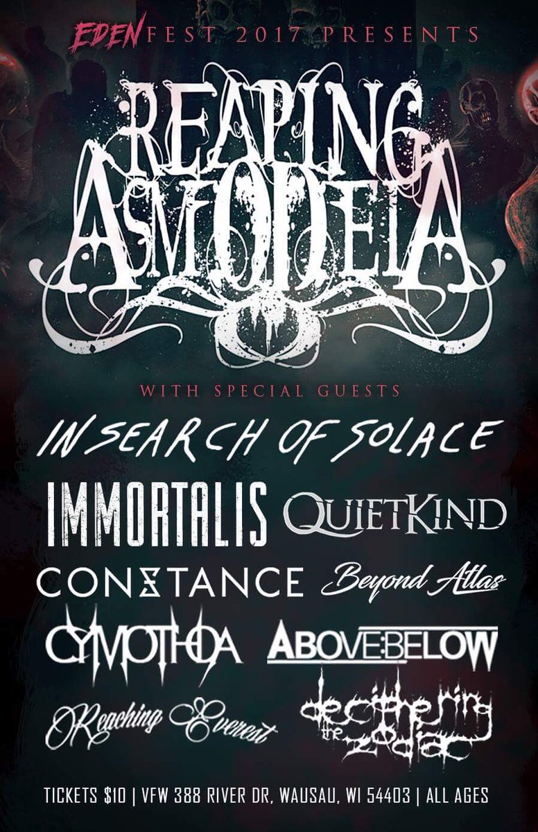 My first Metal show in 4 years! Event is live on Facebook! #EdenFest #EdenFest2017 facebook.com/events/7358919…