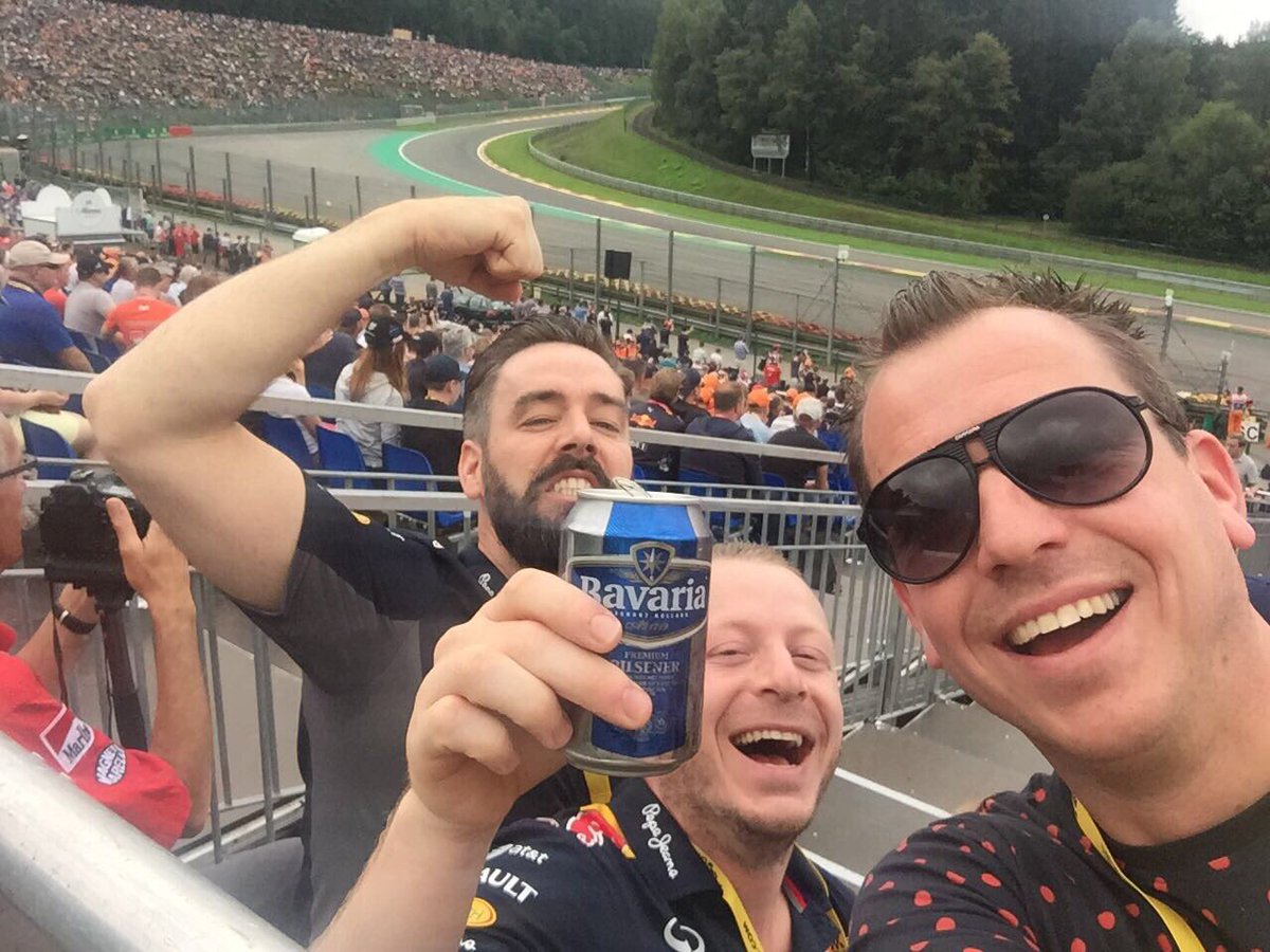 Ipkiss008's tweet photo. Go @Max33Verstappen!  #SpaFrancorchamps #formule1 #GPBelgie @Bavaria https://t.co/tOqXYLeYgh