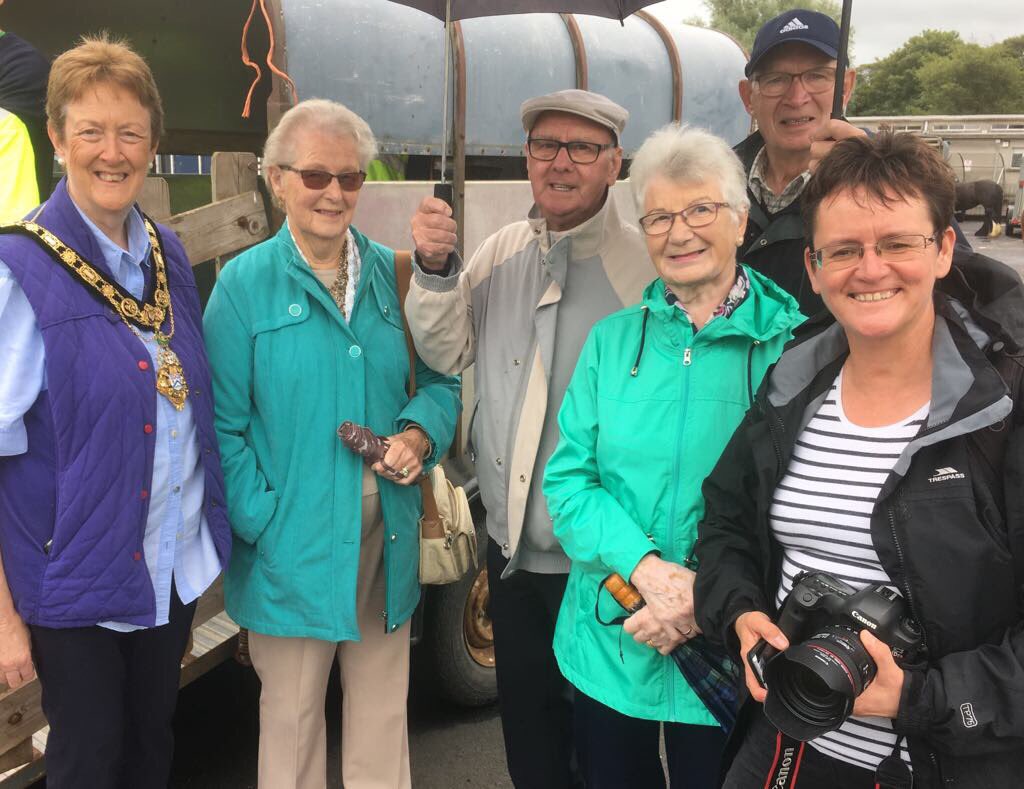 CausewayCouncil's tweet photo. The Mayor was at the Heavy Horse Show in Ballycastle today as part of build up to the Auld Lammas Fair. A fantastic spectacle in the town https://t.co/DFySJYMuT4
