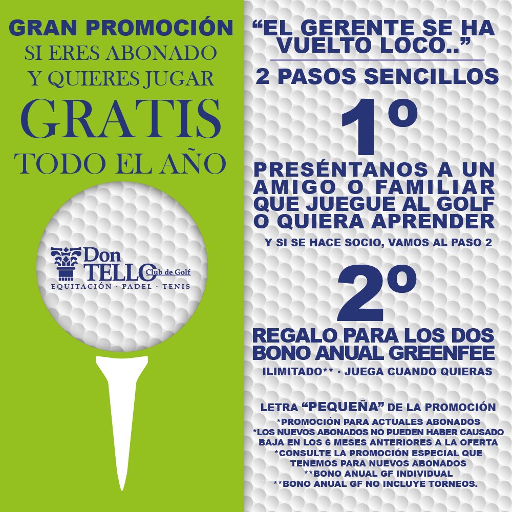 Juegas al golf, la mejor oportunidad para abonarte a <a href="/dontellogolf/">Don Tello Golf Club</a>