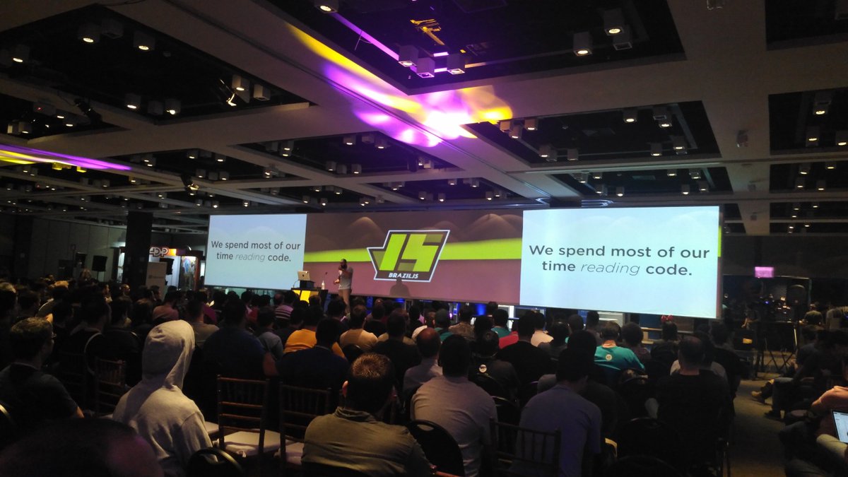 felipenmoura's tweet photo. @JemYoung is starting #BrazilJS2017 #lazyJS, yeah! https://t.co/cOQw7VZVGn