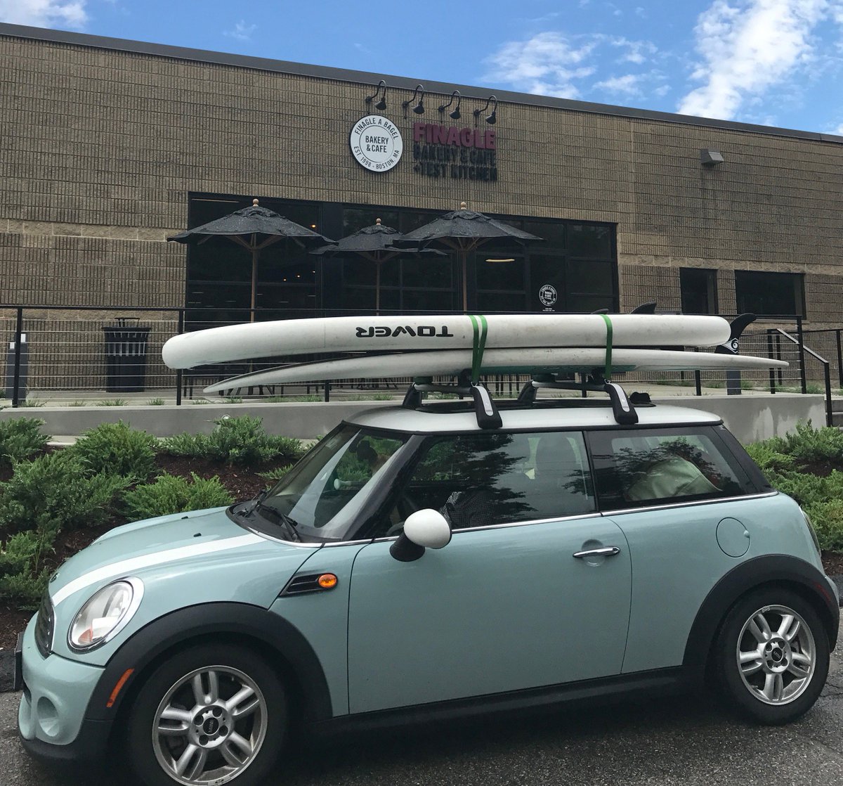 FinagleaBagel's tweet photo. Time to get this weekend started! But first, stop by the Finagle Test Kitchen. 🚗 🏄 https://t.co/iOAgmyzdHi