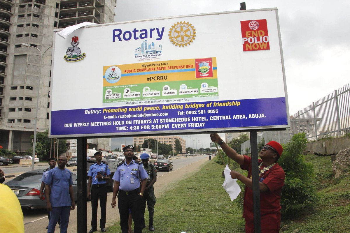 PoliceNG's tweet photo. ROTARY CLUB UNVEILS BILLBOARD WITH @PoliceNG_PCRRU CONTACT INFORMATION
Read at https://t.co/9s4oNSm9j8

#BailisFree #IGPIdris
@YomiShogunle https://t.co/AMDpEd9Rst