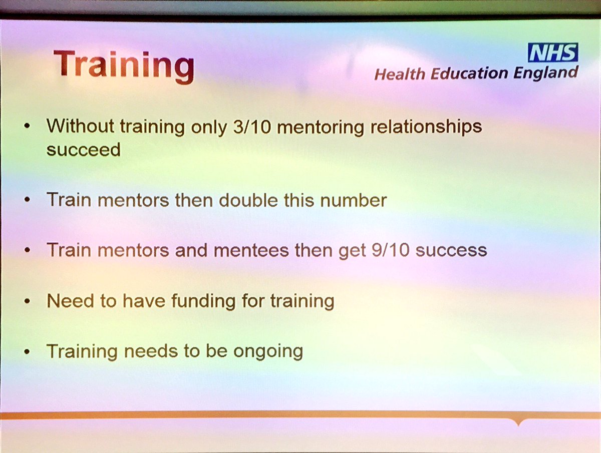 mgalandejuana's tweet photo. #AMEE2017 #PCW2 Interesting results from the literature on mentor-mentee relationships: training (for both parties) is vital for success! https://t.co/XtHGDQu6LY