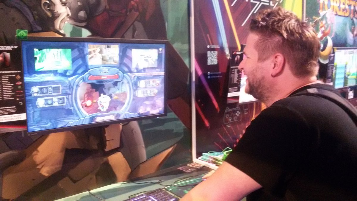 UnderRaid's tweet image. Thanks for playing our game @floermert #gamescom2017 #underraid